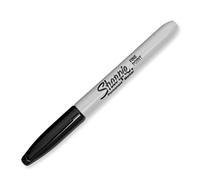 Sharpie Marqueur permanent S0810930 — pointe ogive fine, Noir 12 unités
