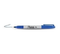 SHARPIE Set of 6 Permanent Markers Fine Round Tip Blue