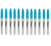 Sharpie Techno Lot de 12 marqueurs permanents à pointe fine Bleu