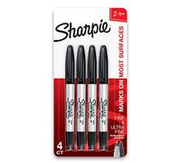 Sharpie Twin Tip marqueur permanent, fine et ultra fine, Noir, 12 Comte