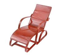 Sharplace 1/6 Chaise de maison de poupée miniature Ornements non assemblés Modèle de chaise de maison de poupée à l'échelle 1: 6, brun