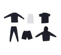 Sharplace 1/6 Échelle Hommes Vêtements Sweatshirt +T-Shirt +Vest + Pantalon +Short + Gilet Ensemble pour Jouets Poupées Figurine