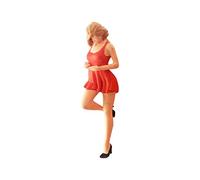 Sharplace 1/64 Chiffres Internet célébrité décoration Personnage Jouets, jauge S, Fille de vêtements léopard