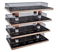 Sharplace 1/64 modèles de scène en Bois Miniatures Voiture Garage scène de stationnement Accessoire décor