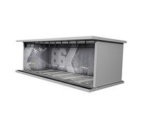 Sharplace 1/64 Vitrine de Voiture moulée sous Pression 1/64 Paysage Diorama Parking Présentoir Protection avec scène pour Les collectionneurs de, Graffiti