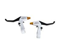 Sharplace 1 Paire V pièces de Rechange de Frein Multi-Couleurs en d'aluminium Freins à Disque légers 2,2 cm Dia. Levier de Frein réglable pour VTT, Noir Blanc Doré