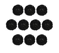Sharplace 10 Pièces Boule de Rotin pour Enfants Bricolage Artisanat 5cm, Noir