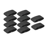 Sharplace 10 Pièces Passants de Ceinture élastiques en Nylon, élastiques de Maintien de Ceinture, Anneaux de Ceinture, Accessoires de Boucle de Sangle, Bande de Retenue de Sangle pour Pantalons, Noir