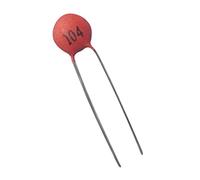 Sharplace 100pcs100nF / 0.1uF - Condensateur Céramique (104) - 50V Adapté Aux Jouets Rouge