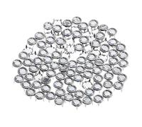 Sharplace 100X Clous Rivet Ronde Plat En Métal Strass Décoration Pr Bracelet, 6.5mm