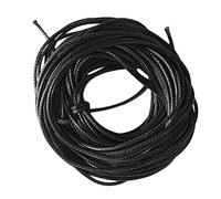 Sharplace 10m Long Ciré Nylon Coton Fil Chaîne De Cordon Tissu Accessoire Fabrication De Bijoux 1.5mm - Noir