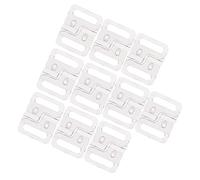 Sharplace 10Paires Crochet De Soutien-Gorge en Plastique Femme Vêtement Accs, Clair, 25x19mm