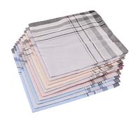 Sharplace 10pcs Mouchoirs pour Homme, Femme, Fait en 100% Coton Taille 38 x 38 cm