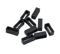 Sharplace 10x Silicone Bracelet De Montre Boucle Boucle Boucle Montre-Bracelet Titulaire Retenue Retenue, Noir, 20MM