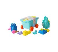 Sharplace 11 jouets de plage, jouets de, kit de construction de château de sable, pelles, modèles de sable, bac à sable pour tout-petits, garçons et, Bleu
