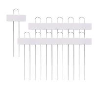 Sharplace 12 Pièces Étiquettes de Plantes Piquets de Plantes Accessoires de Plantes Réutilisables Étiquettes de Signe de Plante pour Légumes, Blanche