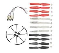 Sharplace 12pcs Hélices + 4pcs Couvercles Protections + 4pcs Moteurs pour Visuo Xs809 Xs809w Xs809hw