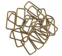 Sharplace 20 pcs Réglable Métallique Boucle Sac Sangle prise pour Bourse Bricolage Faisant de L'artisanat, Bronze#4, 38x16x2.8mm