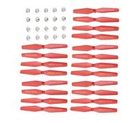Sharplace 20 Pièces Hélices CW/CCW Remplacement pour Visuo Xs809 Xs809w Xs809hw 8807 8807 W Drone RC - Rouge
