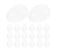 Sharplace 20 œufs de Pâques transparents à remplir, décorations en coquille d'œuf interactives et légères, à glisser dans un panier de Pâques pour une
