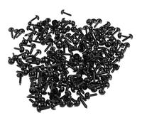 Sharplace 200 pcs 3/4/5/6 mm Yeux de Sécurité Noirs de Plastique pour Ours en Peluche, Animal en Peluche,Poupées en Peluche DIY Accs, 5 MM