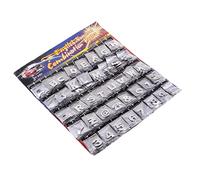 Sharplace 200 Pcs Autocollants Chrome de Lettre Voiture Accessoire Symbole Décalcomanie