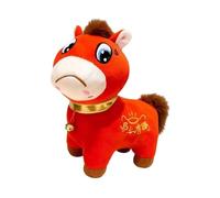 Sharplace 2026 Année du Cheval Peluche Cheval Adorable Poupée en Peluche Décorative pour Table, Visage En Pleurs de