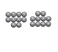 Sharplace 20pcs Roue de Jouet RC Voiture Véhicle Roue DIY en Caoutchouc, Palstic - Diamètre 30mm