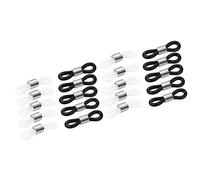 Sharplace 20x Boucle Attaches en Caoutchouc Boucles Attaches de Chaîne à Lunettes 22mm