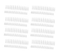 Sharplace 240 capsules transparentes réutilisables en acrylique pour d'ongles en gel à domicile, usage quotidien, A