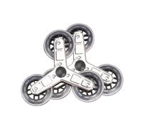Sharplace 2pc Roues Triangle de Chariot, Rechange pour Escalier, Roue de Courses Chariot Roues Triangulaires, pour Chariots de Courses, Chariot D'épicerie