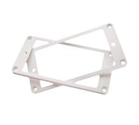 Sharplace 2pcs Guitare Plat Cadre Micro Humbucker en Plastique Anneau Plaque Pour Guitare Electrique Gibson Les Paul - Blanc