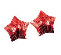 Sharplace 2pcs Réutilisable Cache-tétons à Paillettes Accessoires de - Rouge, rouge