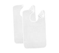 Sharplace 2x adultes Bibs lavables âgés seniors seniors hommes protecteurs de vêtements, adultes alimentant des bavoirs pour les maisons, les restaurants, Blanc