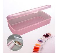 Sharplace 2x Boîte de Rangement à Outil D'art Ongles, Organisant étui Transparent pour Fournitures D'Ongles