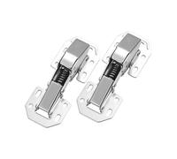 Sharplace 2x Charnières d'armoire Fermer Charnières dissimulées Accessoire de fermeture automatique Robuste Installation facile Meubles polyvalents Fermer, 5 Pouces