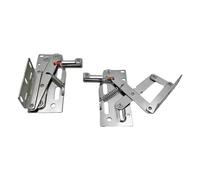 Sharplace 2x charnières de plateau à bascule, ciseaux, charnière d'amortissement en fer robuste à 45 degrés, charnière d'amortissement de porte rabattable vers