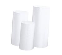 Sharplace 2X couvercles de Socle de Cylindre, Couvercle de Support de Socle de Cylindre, Couvercle de Socle de Cylindre décoratif pour Anniversaire, Blanc
