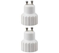 Sharplace 2X Lot de 2 Adaptateurs GU10 vers GU10, Convertisseur en Céramique, Léger et Résistant à La Chaleur, Accessoire pour Douille D'ampoule.