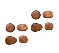 Sharplace 2x Lot de 4 Crochets Muraux En Bois pour Manteaux, Crochets Muraux Rustiques et Modernes, Boutons de Placard En Bois pour Sac, écharpe, Salle de Bain,