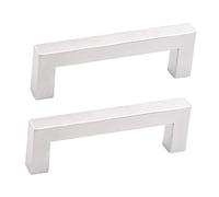 Sharplace 2x Poignées d'armoire Poignées d'armoire Placard Poignées de tiroir en acier inoxydable Poignées et poignées pour table de chevet étagère placard, ARGENT