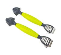Sharplace 2x Râpe à citron avec poignée ergonomique, tête de râpe professionnelle en acier inoxydable, zesteur d'agrumes multifonction