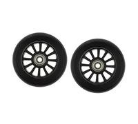 Sharplace 2X Roues de Trottinette, Pièce de Remplacement 100mm Diamètre, Solide, Anti-Puncture, Antidérapant - Noir, 100x28mm