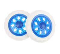Sharplace 2X Roues en Mousse de Caoutchouc, Remplacement de Roue de Caddie, Portable, pour Caddie de Courses, Bleu