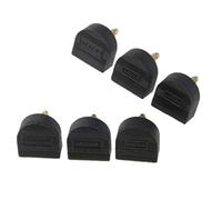 Sharplace 3 Paires de Tarauds à Talons Hauts Embouts de Talon En Forme de U - Noir, 7mm