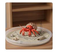 Sharplace 3 Pièces Figurine Crabe Figurine Animale Modèle Marin Décoration Océan Miniature Crustacé Reproduction Réaliste Peinte à La Main Ressource Éducative E, 2 pièces