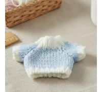 Sharplace 3 Pièces Pendentif Poupée En Coton Poupée Miniature Pull Tricoté Accessoire Jouet Décor Suspendu Laine Douce Effet Tricot pour Figurines 8cm Enfilage, 3 pièces