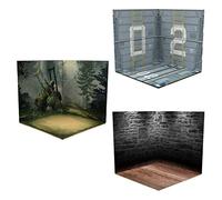Sharplace 3x 1:12 Toile de Fond Vitrine Diorama Collection Affichage