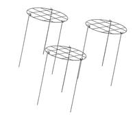 Sharplace 3X Pivoine Support Cage Plante de Support Anneaux Trellis d'escalade en métal pour l'hortensia Fleurs de Fraises Roses Plantes extérieures intérieures, Grilles