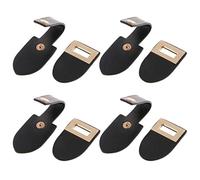 Sharplace 4 Paires Boucles en PU Boutons à Bascule Bouton de Fermeture pour Décor Vêtement Manteau Pull +